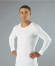 Pánské triko s dlouhým rukávem JAN bílé - JAN 002 46