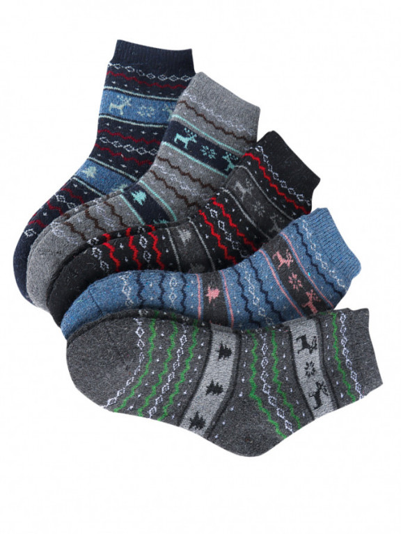 Dětské vlněné ponožky 7027 MIX barev č.1
