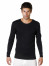 Pánské triko s dlouhým rukávem JAN černé - Pánské triko s dlouhým rukávem JAN černé 023 50