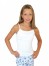 Dívčí elastická košilka 7004 bílá - TOP7004 D 2101 XXS