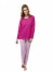 Dámské pyžamo P1407 růžové káro - P1407 302 XL