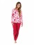 Dámské pyžamo P1406 květy růžové - P1406 373 XXL