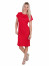 Dámské krátké šaty s vodou červené - SATY VODA 008 XL